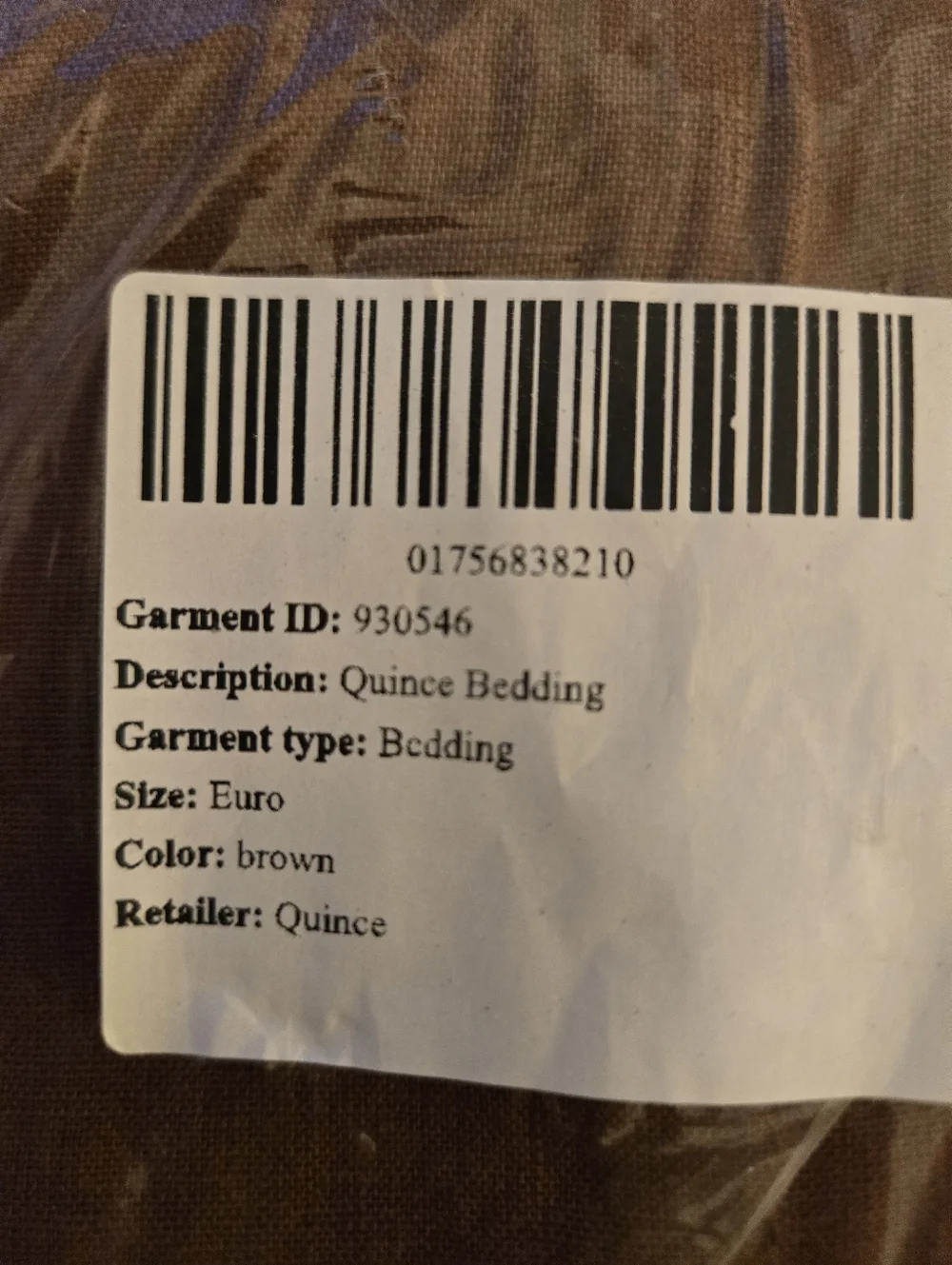 Quince European Linen Euro Sham - Espresso